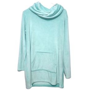 Soft surroundings mint green long sweater size medium